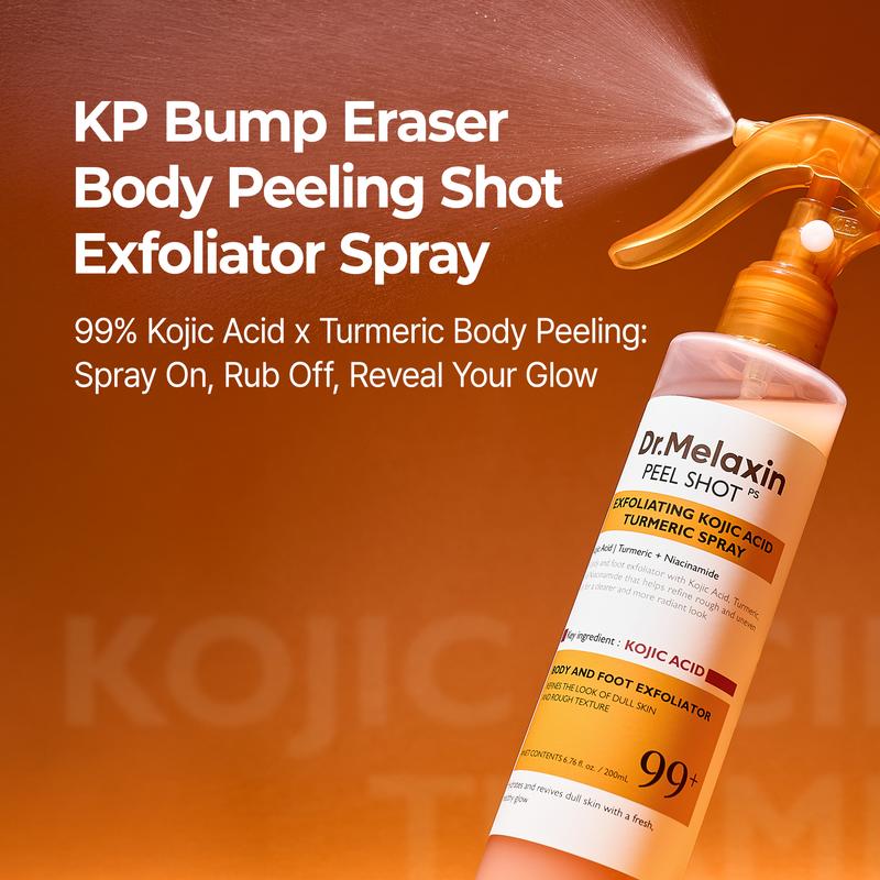 Kojic Acid Turmeric Peel Spray Poor Clearing Exfoliating Skin Scrub!